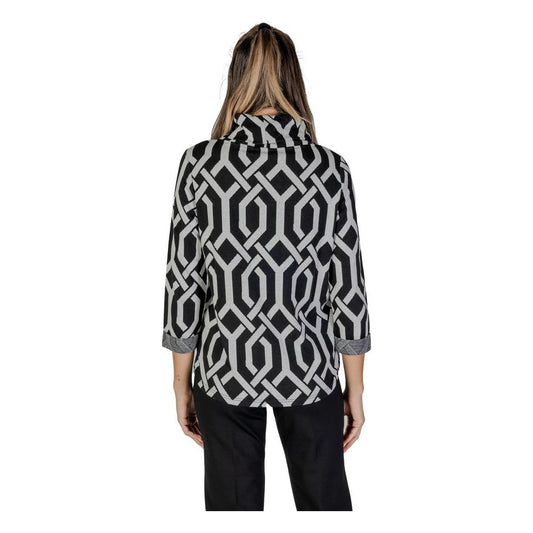 Street One Black Polyester Sweater Street One Dark Slate Gray