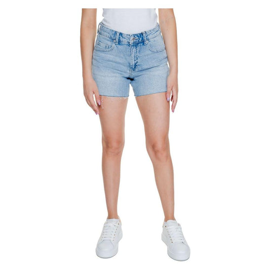 Vero Moda Light Blue Cotton Short Vero Moda Gray