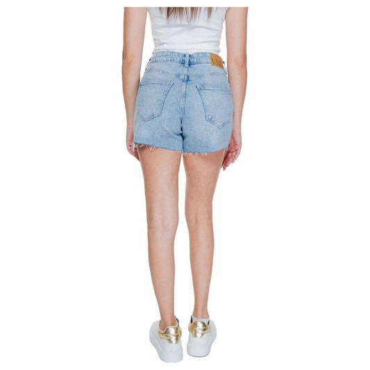 Vero Moda Light Blue Cotton Short Vero Moda Gray