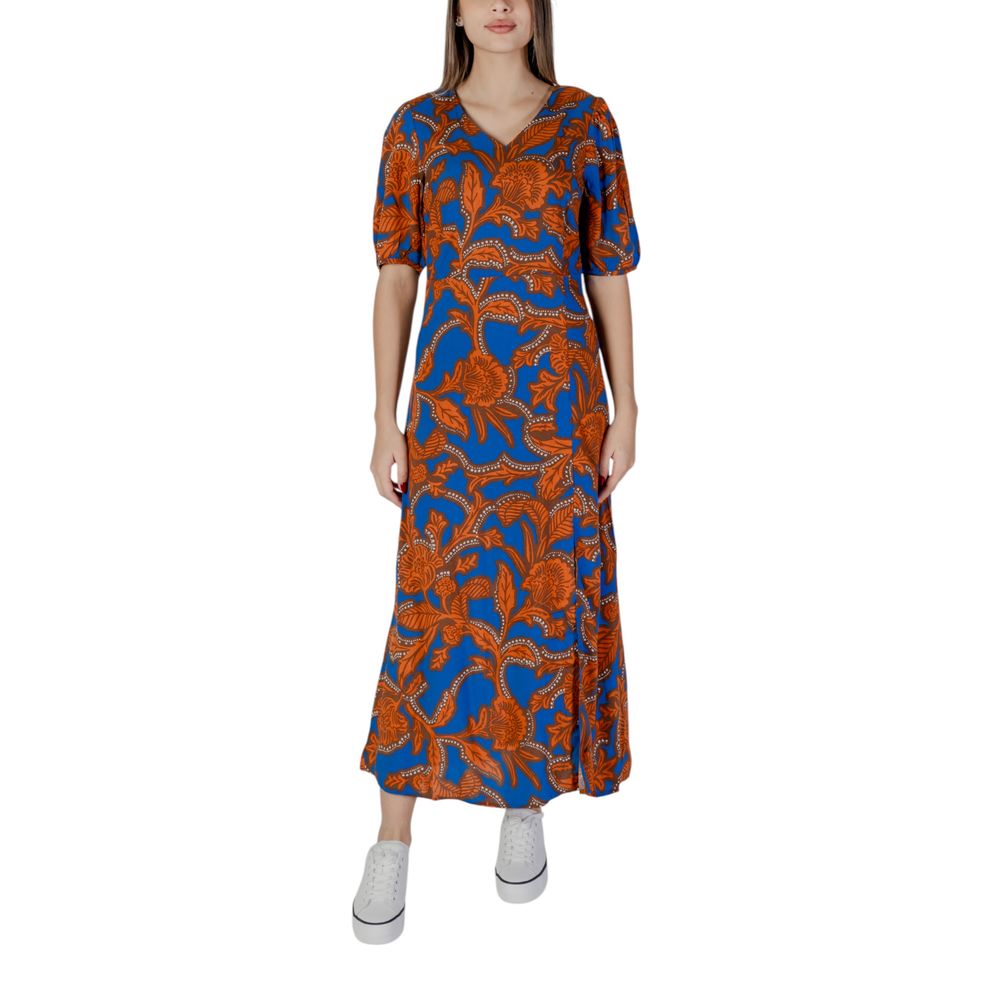 B.Young Blue Viscose Long Dress 1728,34 | XXS,71956299936,B.Young,Blue,Clothing,Dresses - Clothing,Dresses - Women - Clothing,IT36|XXS,IT38|XS,Long - Dresses - Clothing,New with tags,Women,Women - Clothing