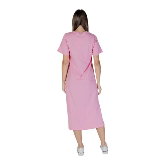 B.Young Multicolor Cotton Dress B.Young Gray