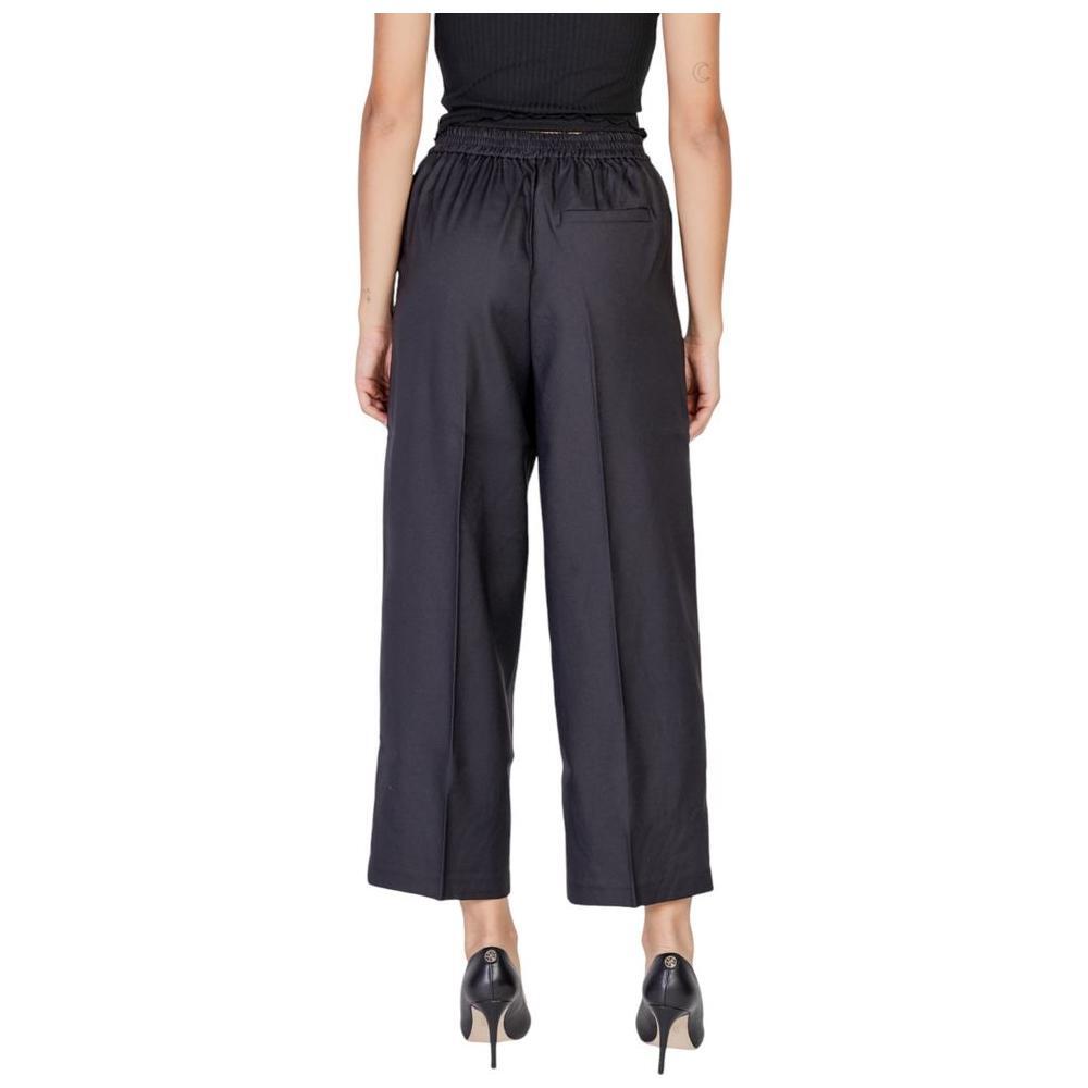 ICHI Black Polyester Casual Pants 1728,71956299936,Black,Casual Pants - Pants - Clothing,Clothing,ICHI,IT38|XS,IT40|S,Jeans & Pants - Women - Clothing,New with tags,Pants - Clothing,Women,Women - Clothing