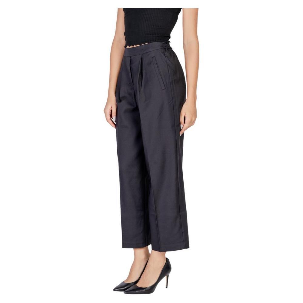 ICHI Black Polyester Casual Pants 1728,71956299936,Black,Casual Pants - Pants - Clothing,Clothing,ICHI,IT38|XS,IT40|S,Jeans & Pants - Women - Clothing,New with tags,Pants - Clothing,Women,Women - Clothing