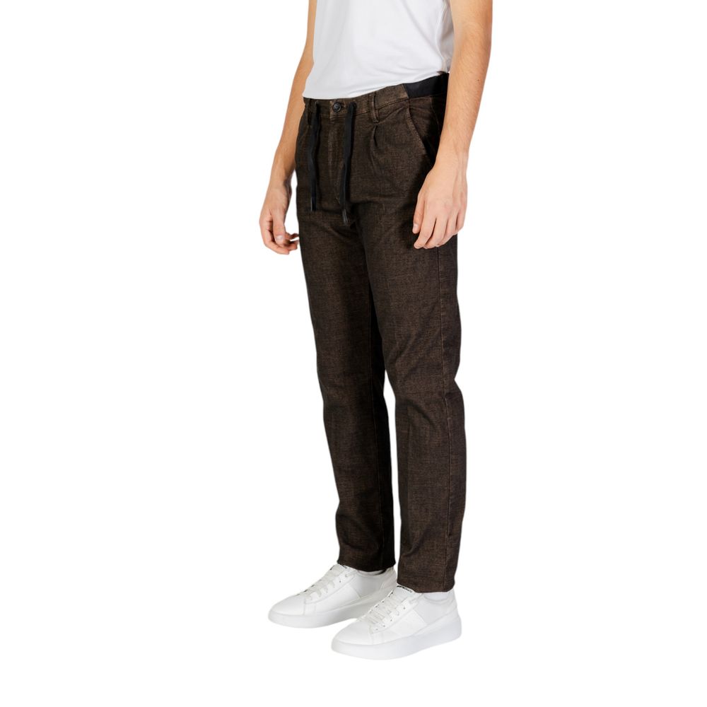 Hamaki-Ho Brown Cotton Casual Pants