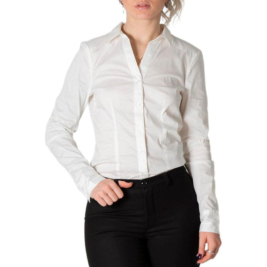 Vero Moda Cream Cotton Tops & T-Shirt Vero Moda Black