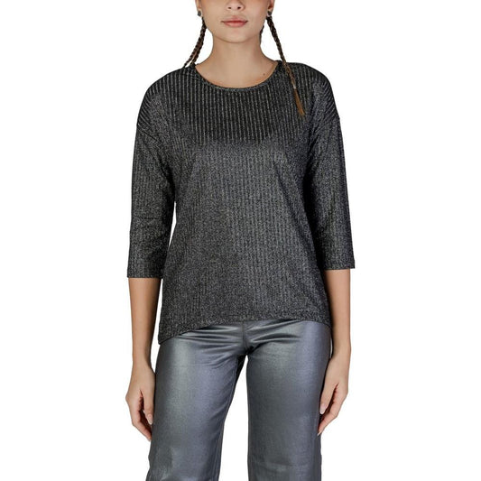 Vero Moda Bicolor Recycled Polyester Tops & T-Shirt Vero Moda Dark Slate Gray