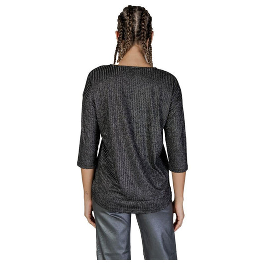 Vero Moda Bicolor Recycled Polyester Tops & T-Shirt Vero Moda Dark Slate Gray