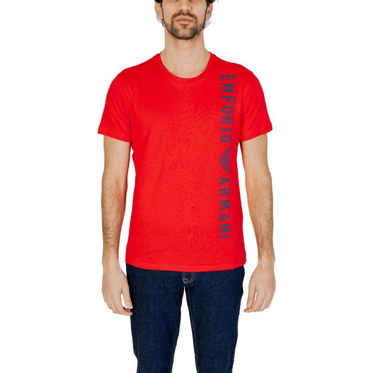 Emporio Armani Underwear Red Cotton T-Shirt Emporio Armani Underwear Red