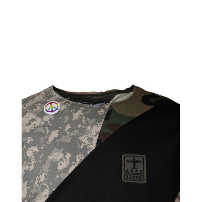 Dolce & Gabbana Multicolor Camouflage Cotton Round Neck T-shirt