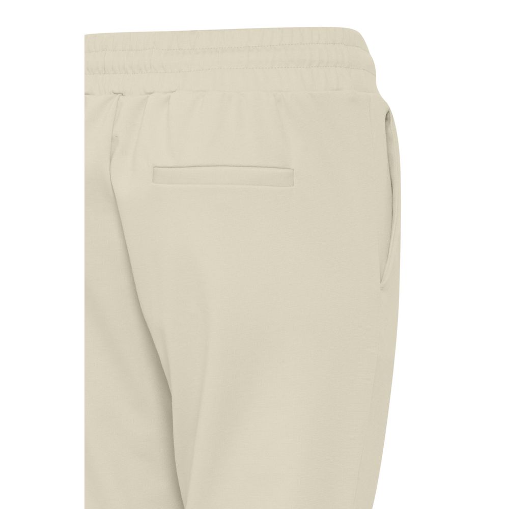 ICHI Beige Polyester Pants