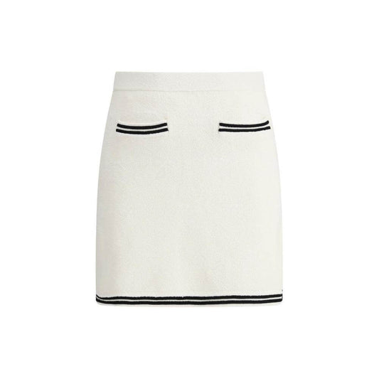 Self-Portrait Midi Skirt Self-Portrait Antique White
