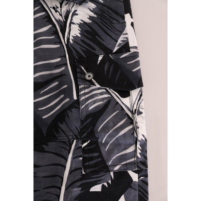 Dolce & Gabbana Gray Banana Leaf Cotton Pants 1728,3% Elastane (stretch),67345645728,Black,Casual Pants - Pants - Clothing,Clothing,Dolce & Gabbana,IT50 | L,Jeans & Pants - Men - Clothing,Material: 97% Cotton,Men,Men - Clothing,New with tags,Pants - Cloth