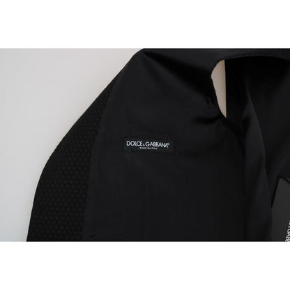 Dolce & Gabbana Black Polka Dot Pattern Vest 1728,19% Silk,30% Polyester,67345645728,Black,Clothing,Dolce & Gabbana,IT48 | M,Material: 51% Wool,Men,Men - Clothing,New with tags,Suits & Blazers - Clothing,Vests - Men - Clothing,Waistcoats - Suits & Blazers