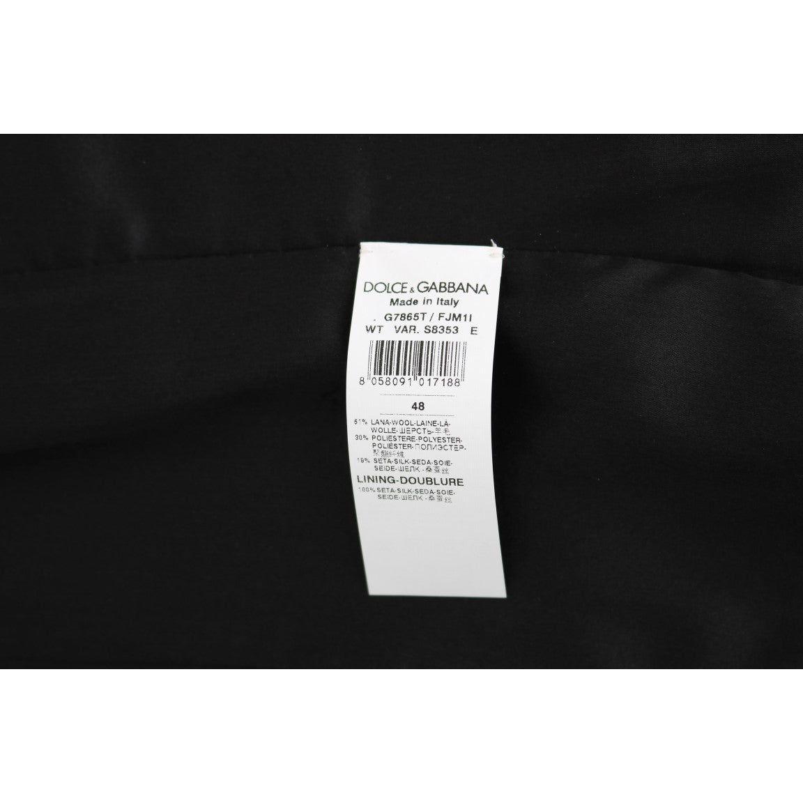 Dolce & Gabbana Black Polka Dot Pattern Vest 1728,19% Silk,30% Polyester,67345645728,Black,Clothing,Dolce & Gabbana,IT48 | M,Material: 51% Wool,Men,Men - Clothing,New with tags,Suits & Blazers - Clothing,Vests - Men - Clothing,Waistcoats - Suits & Blazers
