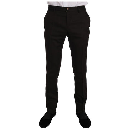 Dolce & Gabbana Brown Wool Crystal Bee Slim Fit MARTINI 1728,65% Wool,67345645728,Brown,Clothing,Dolce & Gabbana,IT46 | S,Material: 35% Viscose,Men,Men - Clothing,New with tags,Suits & Blazers - Clothing,Suits - Men - Clothing,Two-Piece Suits - Suits & Bl