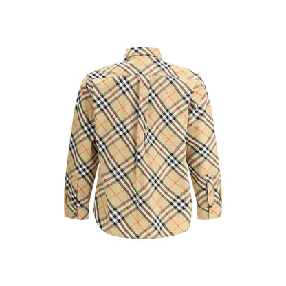 Burberry Beige Cotton Pattern Shirt 1728,72470364320,Beige,Burberry,Clothing,L,M,Men,New with tags,Pattern - Shirts - Clothing,S,Shirts - Clothing,XL,XS