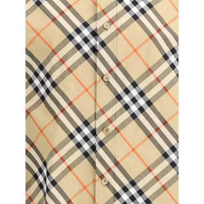 Burberry Beige Cotton Pattern Shirt 1728,72470364320,Beige,Burberry,Clothing,L,M,Men,New with tags,Pattern - Shirts - Clothing,S,Shirts - Clothing,XL,XS