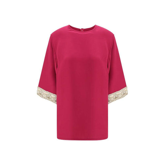 Valentino's Jewel Top Valentino Maroon