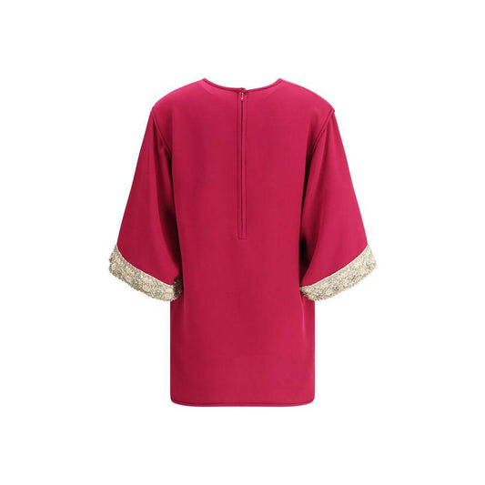 Valentino's Jewel Top Valentino Maroon