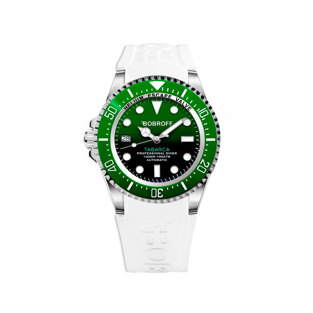 Bobroff White Rubber Sport Watch 1728,67434610848,Accessories,Bobroff,Men,New with tags,Sport Watches - Watches - Accessories,Watches - Accessories,White