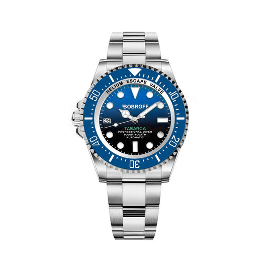 Bobroff Silver Stainless Steel Sport Watch 1728,67434610848,Accessories,Bobroff,Men,New with tags,Silver,Sport Watches - Watches - Accessories,Watches - Accessories
