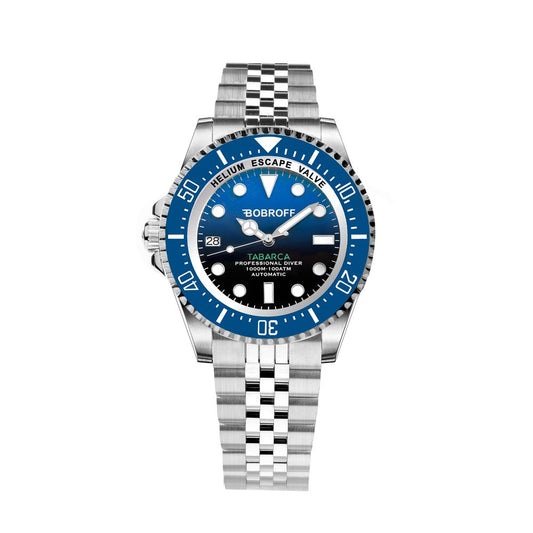 Bobroff Silver Stainless Steel Sport Watch 1728,67434610848,Accessories,Bobroff,Men,New with tags,Silver,Sport Watches - Watches - Accessories,Watches - Accessories