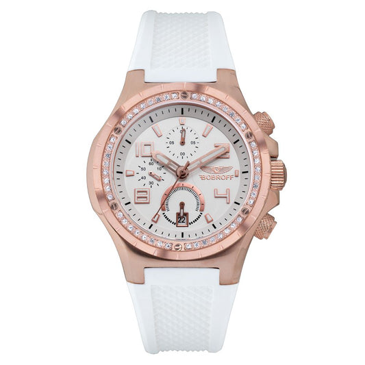 Bobroff White Rubber Bracelet Watch 1728,67434610848,Accessories,Bobroff,Bracelet Watches - Watches - Accessories,New with tags,Unisex,Watches - Accessories,White