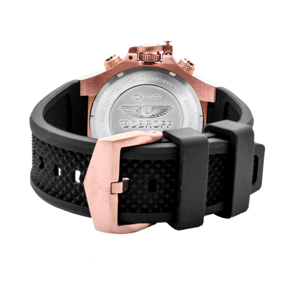 Bobroff Black Rubber Sport Watch 1728,67434610848,Accessories,Black,Bobroff,Men,New with tags,Sport Watches - Watches - Accessories,Watches - Accessories
