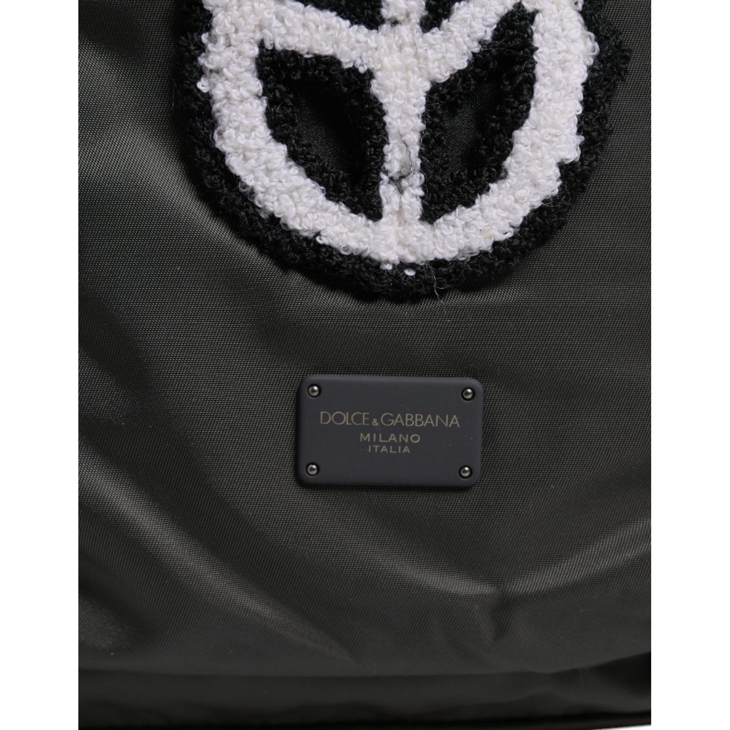 Dolce & Gabbana Gray Nylon Prince Forever School Travel Backpack Bag