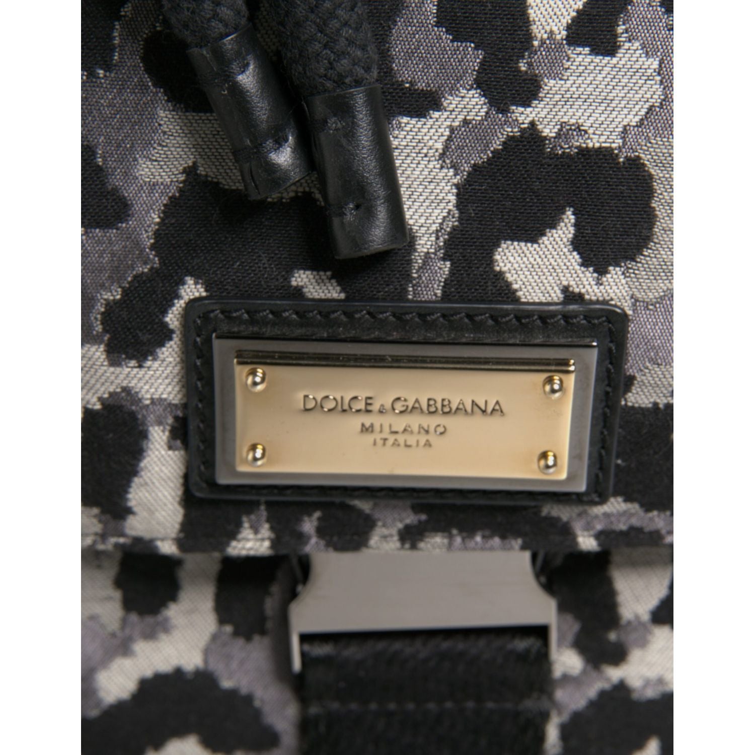 Dolce & Gabbana Multicolor Leopard Jacquard Hobo Crossbody Borse Bag