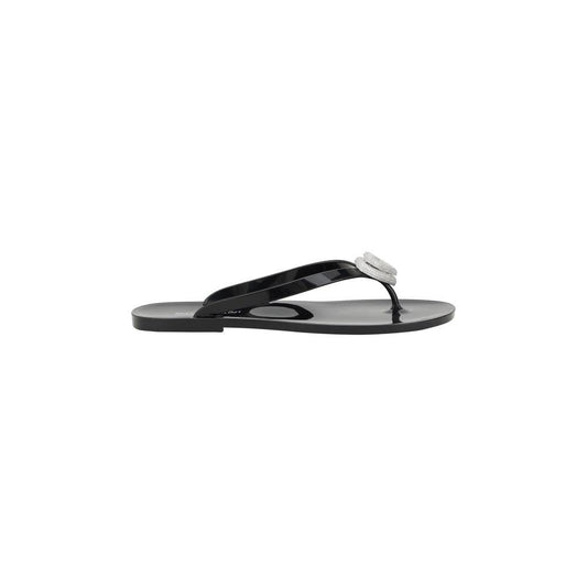 MACH & MACH Flip-flop Sandals with double heart MACH & MACH Dark Slate Gray