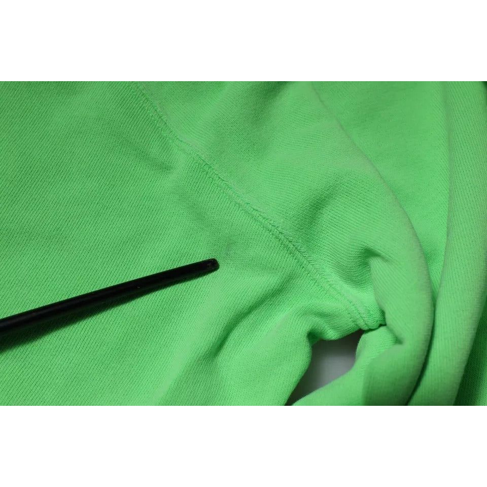 Dolce & Gabbana Green Logo Hooded Pullover Sweatshirt Sweater TSH878510-50