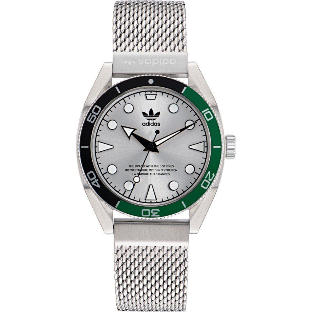 Adidas Gray Stainless Steel Dress Watch Adidas