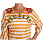 Dolce & Gabbana White Orange FIRENZE Top T-shirt TSH2382-40