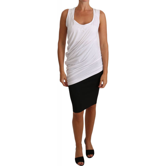 Cavalli White Top Tank CAVALLI T-Shirt Jersey 13% Elastane,1728,67345645728,Cavalli,Clothing,IT46 | L,IT50 | XXL,Material: 87% Cotton,New with tags,T-Shirts - Clothing,Tank Tops - T-Shirts - Clothing,Tops & T-Shirts - Women - Clothing,White,Women,Women -