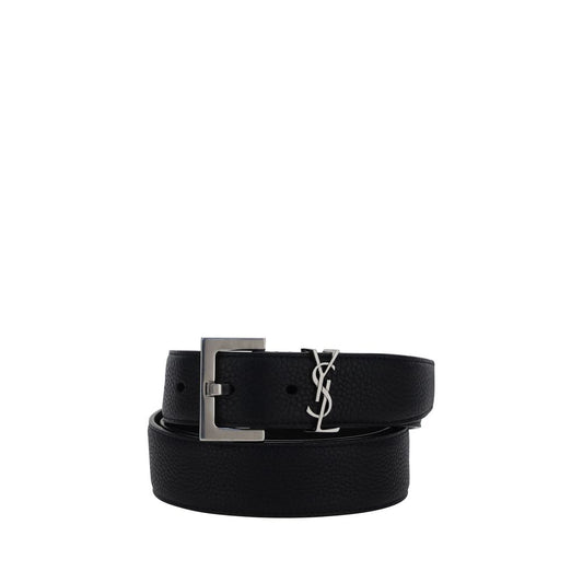 Saint Laurent Black Calf Leather Bos Taurus Regular Belt 100 cm / 40 Inches,105 cm / 42 Inches,110 cm / 44 Inches,1728,72470364320,Accessories,Belts - Accessories,Black,Men,New with tags,Regular Belts - Belts - Accessories,Saint Laurent