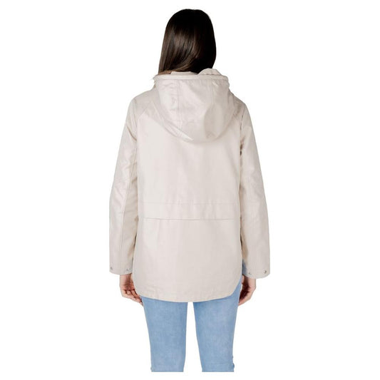 Street One Beige Cotton Jackets & Coat