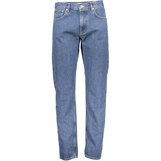 Gant Blue Cotton Men Jeans Gant Slate Gray