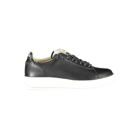 Diadora Black Leather Women Sneaker 1728,67403481248,Athletic - Sneakers - Shoes,Black,Diadora,EU36/US6,EU38/US8,New with tags,Shoes,Sneakers - Shoes,Sneakers - Women - Shoes,Women,Women - Shoes