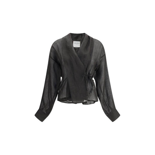 Forte_Forte Crossed Shirt Forte_Forte Dark Slate Gray