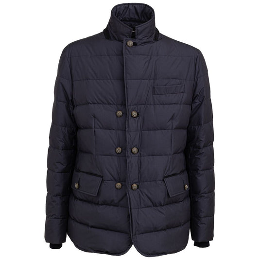 Dolce & Gabbana Blue Polyester Coat