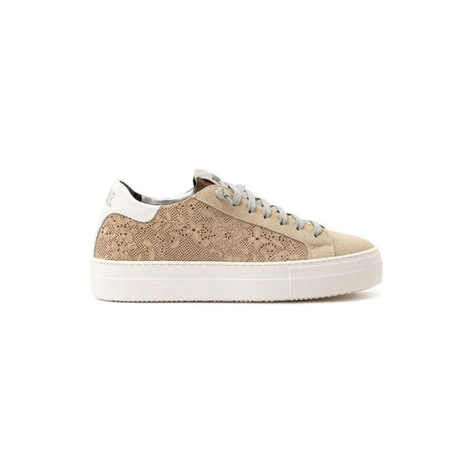 P448 Beige Leather Sneaker P448 Light Gray