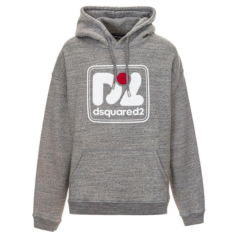 Dsquared² Gray Cotton Sweatshirt 1728,67397976224,Clothing,Dsquared²,Gray,Men,Men - Clothing,New with tags,S,Sweaters - Clothing,Sweaters - Men - Clothing,Sweatshirts - Sweaters - Clothing,XL,XXL