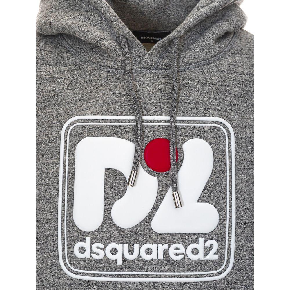 Dsquared² Gray Cotton Sweatshirt 1728,67397976224,Clothing,Dsquared²,Gray,Men,Men - Clothing,New with tags,S,Sweaters - Clothing,Sweaters - Men - Clothing,Sweatshirts - Sweaters - Clothing,XL,XXL