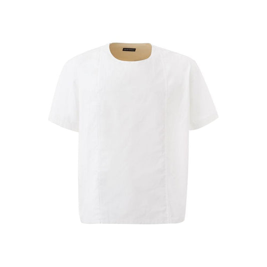 Emporio Armani White Cotton T-Shirt Emporio Armani