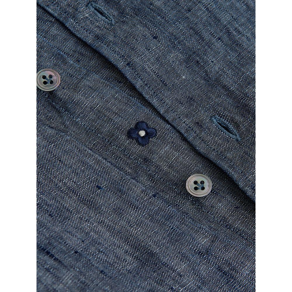 Lardini Blue Denim Shirt