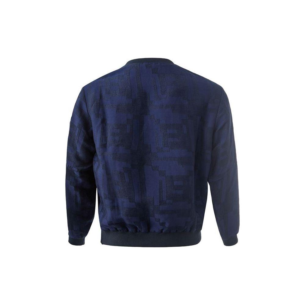 Emporio Armani Blue Linen T-Shirt