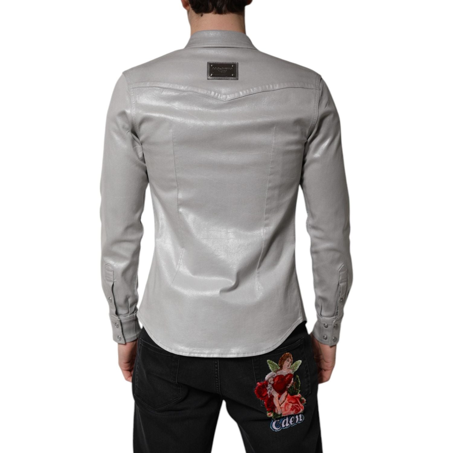 Front view with bag zipped and handles upright.