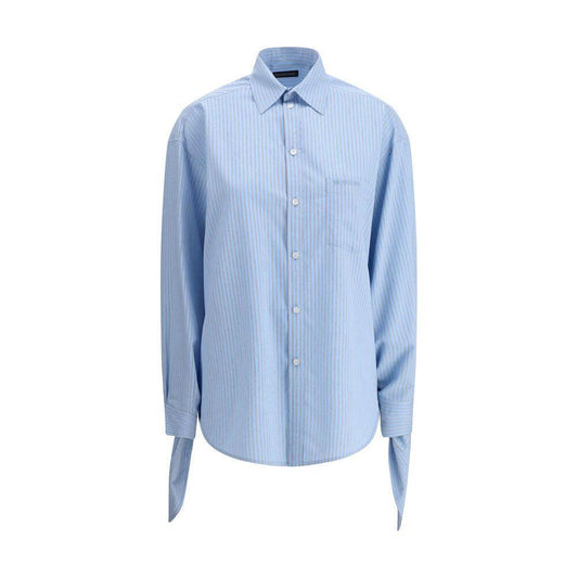 Balenciaga Striped Shirt Balenciaga Light Steel Blue