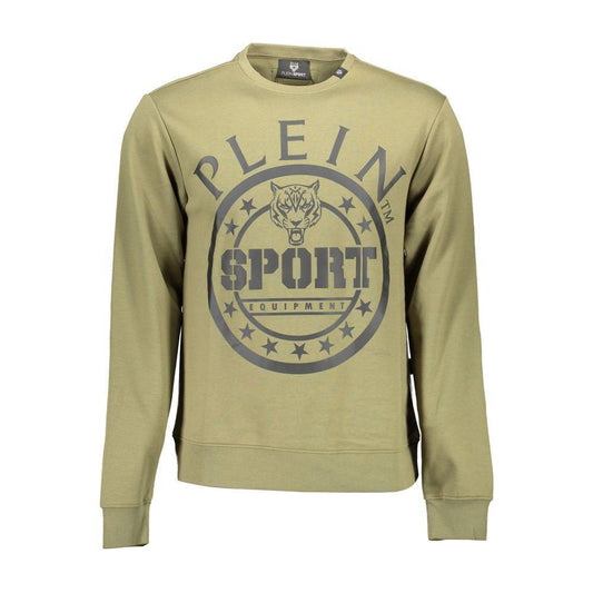 Plein Sport Green Cotton Men Sweater PL-9582-S